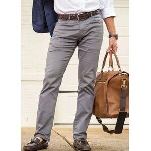 Blue Delta Men's Nick DiMaria Custom Made Mid Gray Jhino Straight Leg Jean